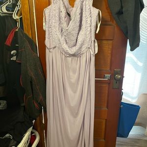 davids bridal lilac bridesmaids dress